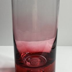 Pink Heavy Glass Vase