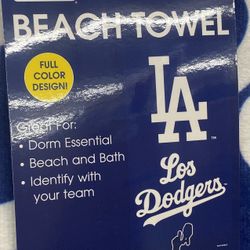 Los Angeles Dodgers Beach Towel (other Teams Available ) 