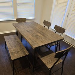 6-Piece 55 inch Dining Set