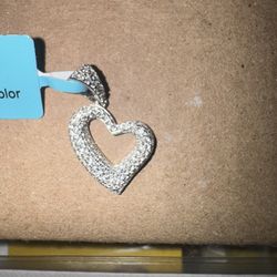 925 Silver Moissanite Pendant 0.63 Ct 