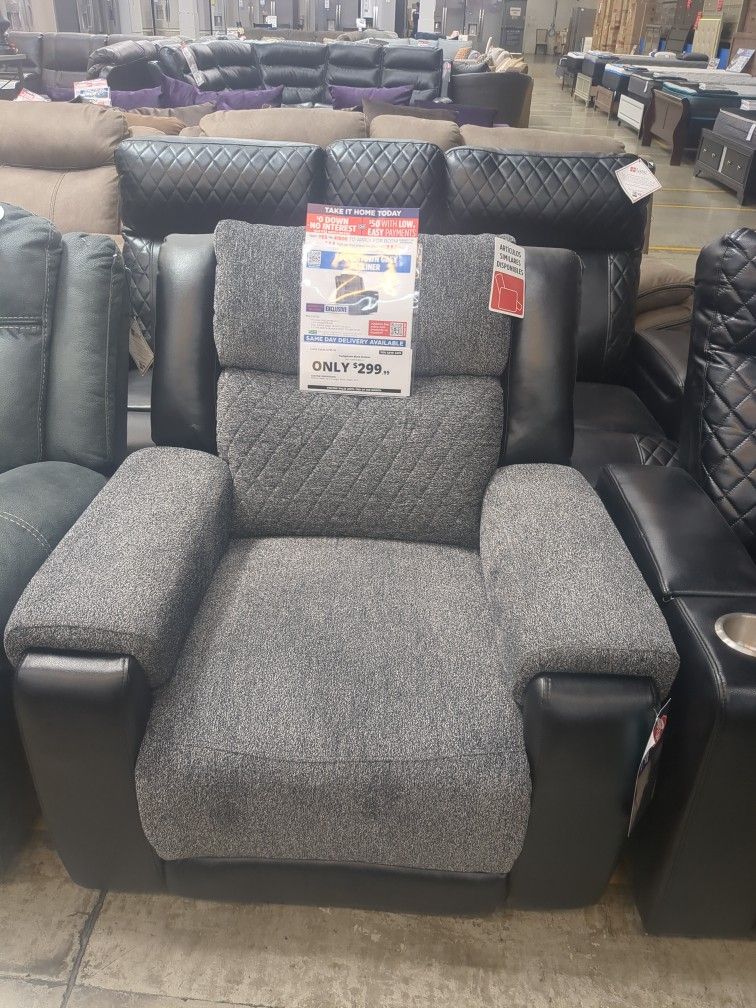 Youngstown Grey Recliner Retail Price $799 SAVE $500 TODAY