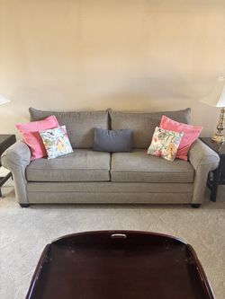 Couch & oversized chair with ottoman
