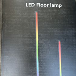  Luckadoo Corner Floor Lamp 2 Pack, 63”RGB Color Changing Led Corner Lamp with Remote & App Control