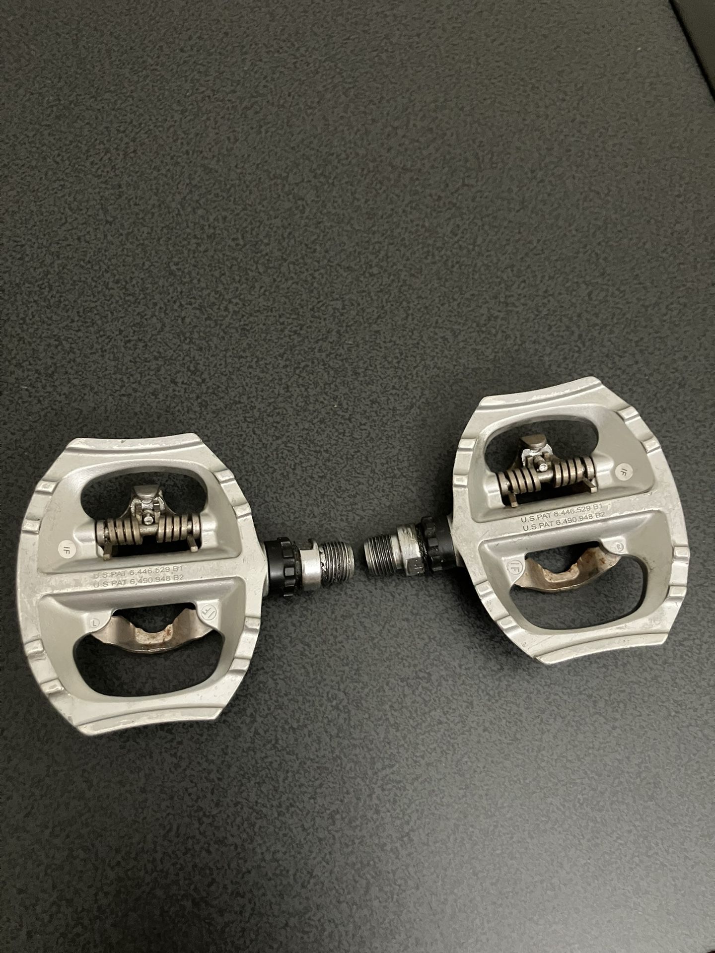 shimano dual sided clipless and flat pedals