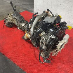 JDM Toyota 1KZ-TE Turbo Diesel Engine 4x4 Transmission Hilux Surf 4 Runner  