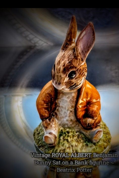 Royal Doulton Beatrix Potter Ben Bunny Sat on a Bank (Head Down) Beswick