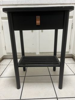 Black BJÖRKSNÄS Ikea nightstand