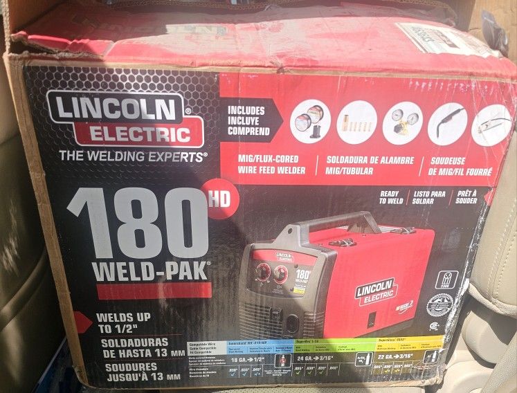 Weld-Pak 180 Amp MIG Flux-Core Wire Feed Welder, 230V, Aluminum Welder with Spool Gun sold separately