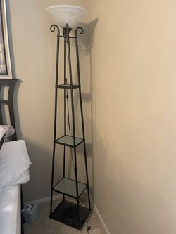 5 shelf tiered lamp stand  