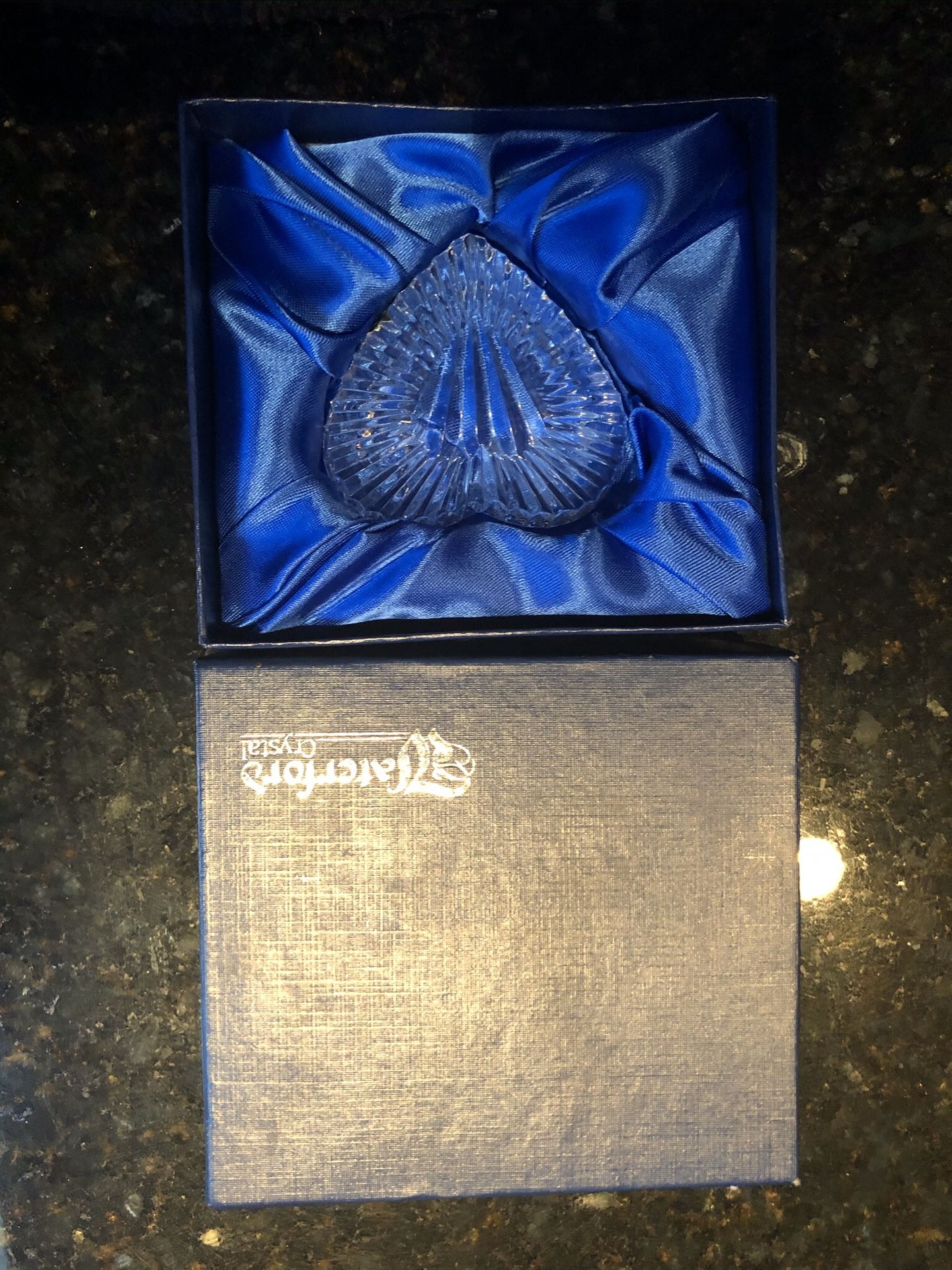 NEW Waterford heart shaped paper weight