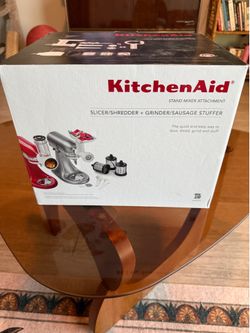 Brand New KitchenAid KSMGSSA Slicer/Shredder + Grinder/Sausage Stuffer Attachment Set (Discontinued)