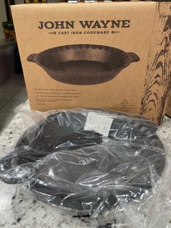 John Wayne Cast Iron Pie Pan