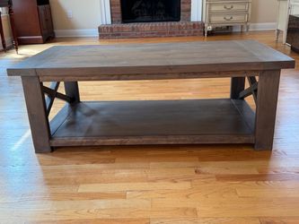 wood coffee table