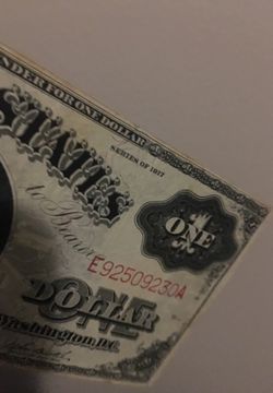 Series of 1917 $1 silver certificates look at condition and rate your self?