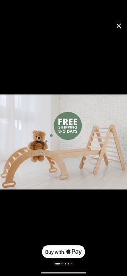 Montessori Climbing set Arch Pillow Triangle Ladder Slide