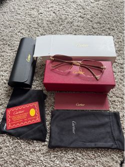 Cartier sunglasses gold frame