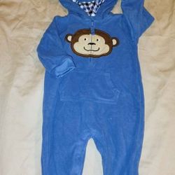 9 Months Hooded Fleece Onesie • by Carter's 