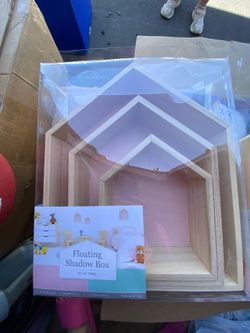 Wooden shelves
