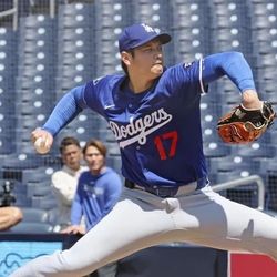 Dodgers vs Padres OHTANI PITCHING