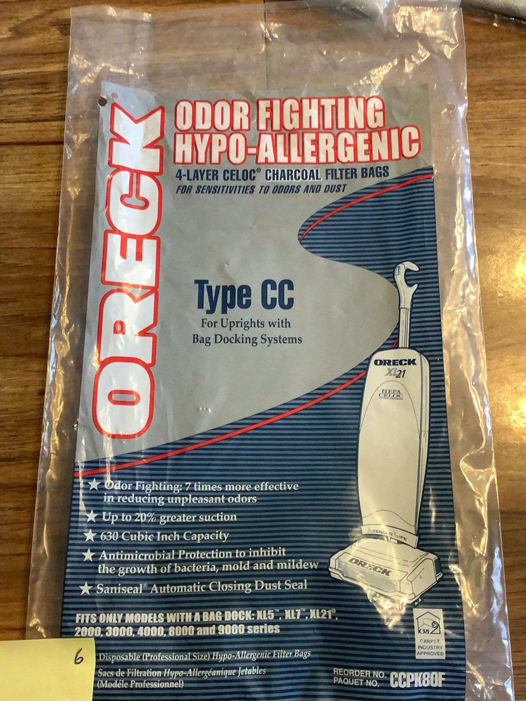 Oreck Type CC Vacuum Bags-6