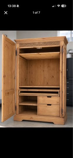 Solid wooden armoire