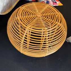 Wicker Ottoman 