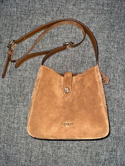 Coach crossbody suede bag