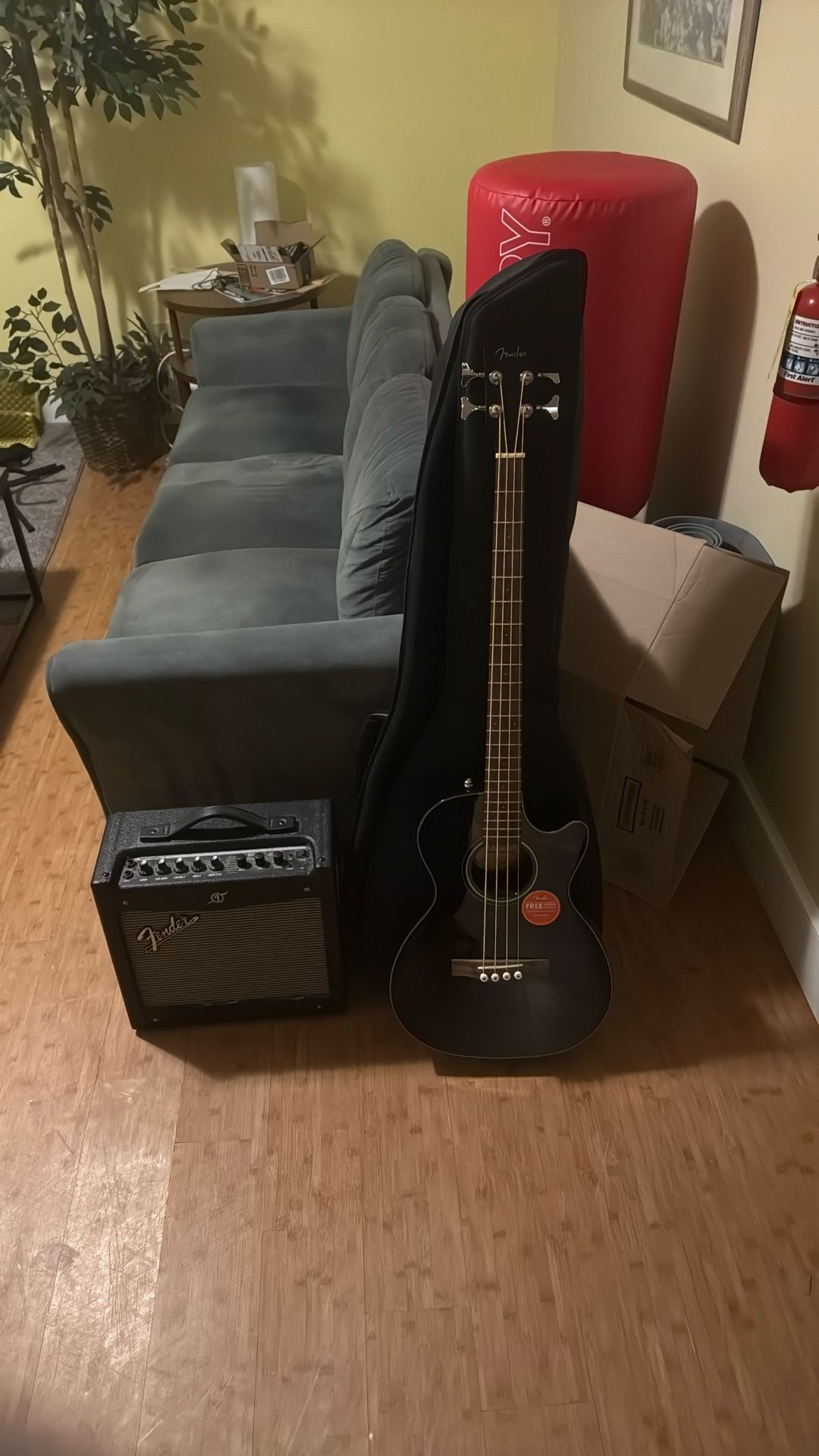 Fender 4 String Acoustic Electric Bass Guitar