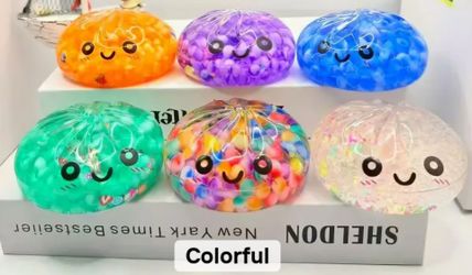 New Acrylic with colorful beads and water inside.