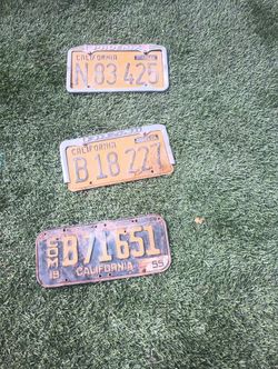 Clasic Car Plates