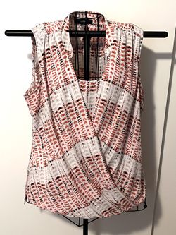 Alfani women’s dressy built-in tank blouse Sz L (12)