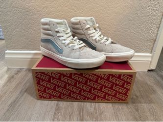Vans - Grey & Blue Sk8-Hi Shoes