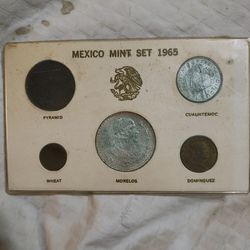 MEXICO MINT SET 1965 COINS