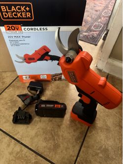 Cordless Pruner Electric Pruning Shears Battery and Charger Included 20v max