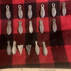 11 12puond Sinkers 6    8pound Sinkers 