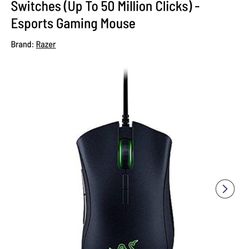 Razer Deathadder Elite: True 16.000 5G Optical Sensor - Razer Mechanical Mouse Switches (Up To 50 Million Clicks) - Esports Gaming Mouse
