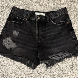 Black Jean Shorts 