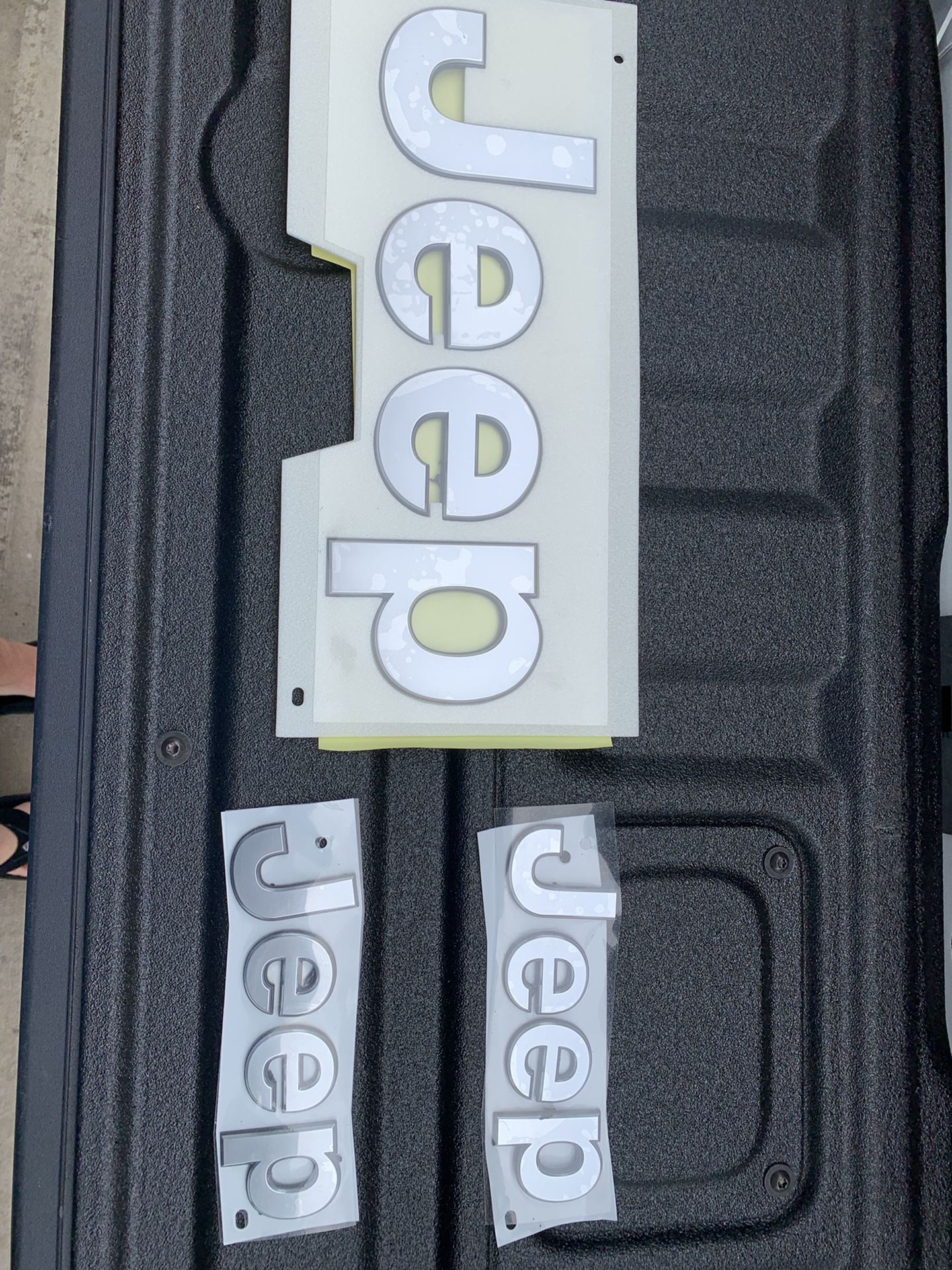 Jeep OEM Chrome/silver Emblems