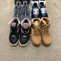 Jordan ,Nike And Timberland Boots GS Sizes 4 And 4.5 