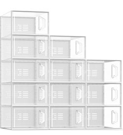 SEE SPRING Large 12 Pack Shoe Storage Box