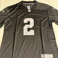 Men's Las Vegas Raiders Ashton Jeanty  Black 2025 NFL Draft First Round Pick Game Jersey