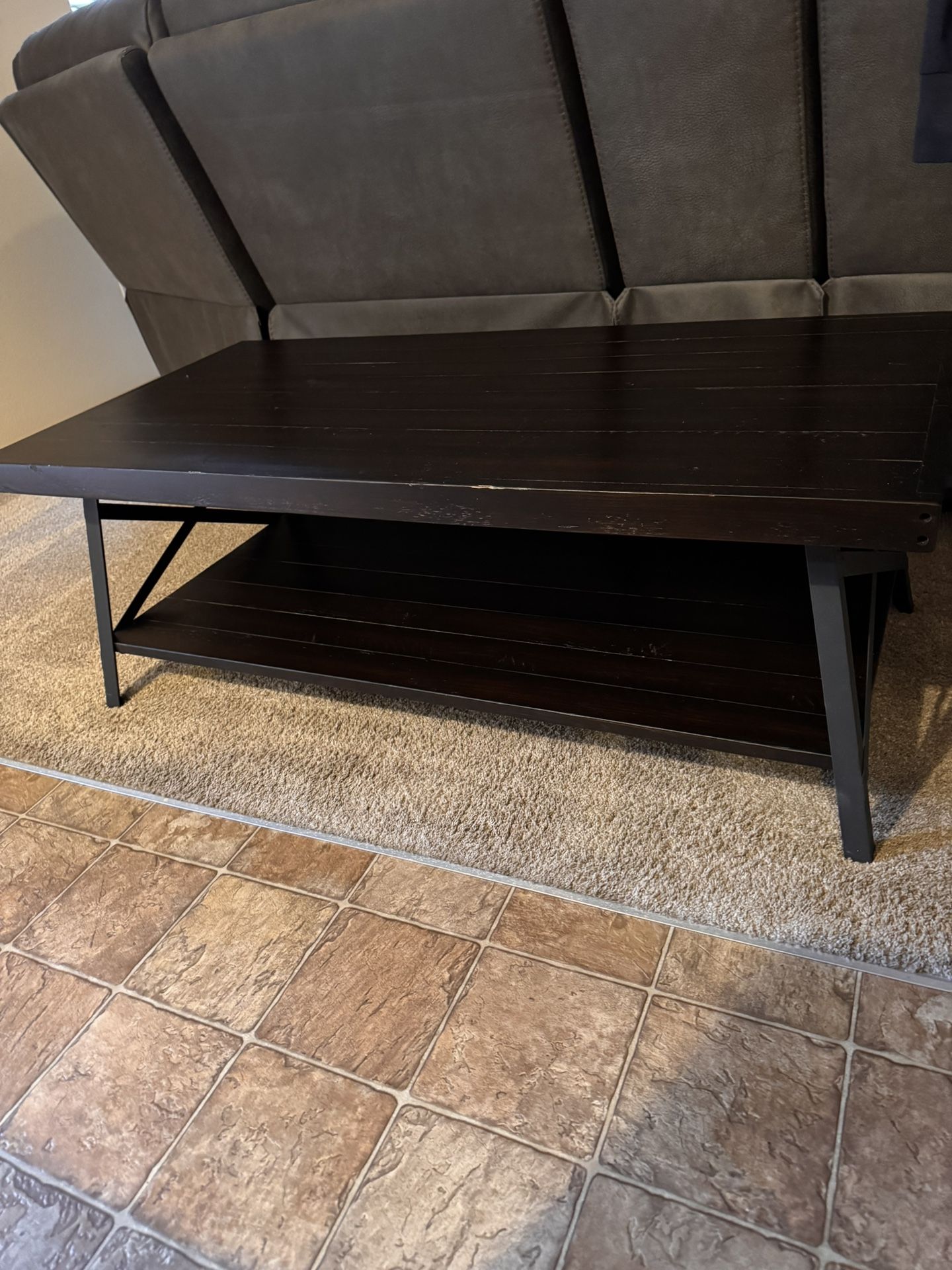 Dark Wood Coffee Table