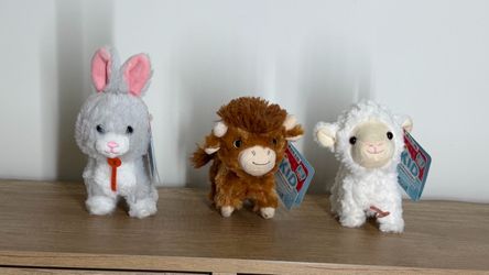 Kid Connection Mini Walking Electronic Pets – Grey Bunny, Highland Cow & Lamb