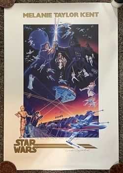 Star Wars Art Print Signed By Artist