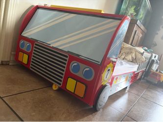 🚒 Kids Fire Truck Toddler Bed Frame