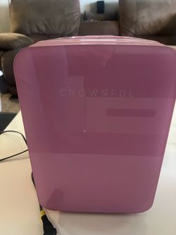 Crownful Mini Fridge Pink