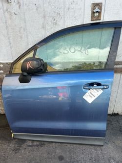 Subaru Forester Front Door Driver Side LH Blue 2014 - 2016 ; J440