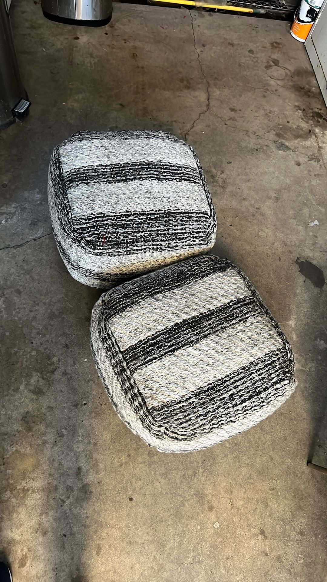 Woven Pouf Home Depot
