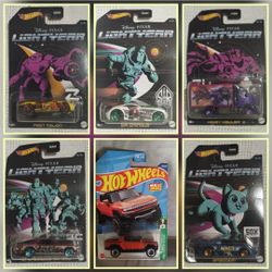 6 Pixar Hot Wheels Car Collectivel 