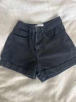 Size 26/27 American Apparel Black Denim Shorts